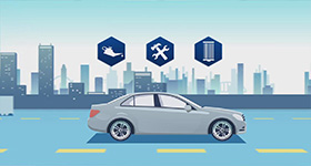 奔驰动画宣传片  动画制作